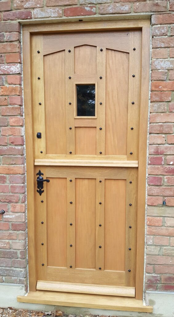 External wooden door