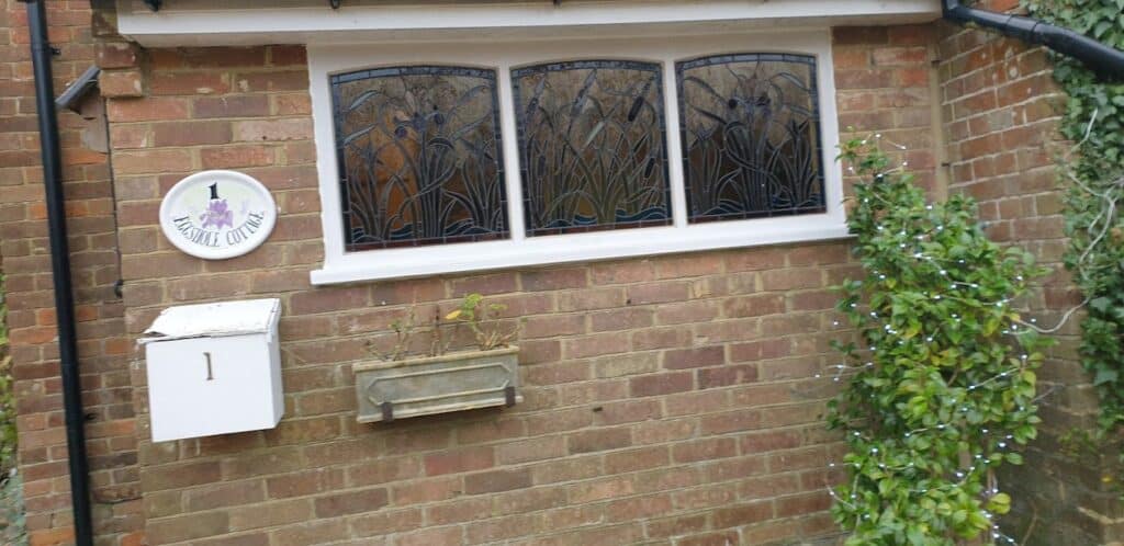 Patterned triple windows